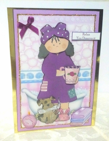 Relax Decoupage Topper 4 by Sylvia Sprot