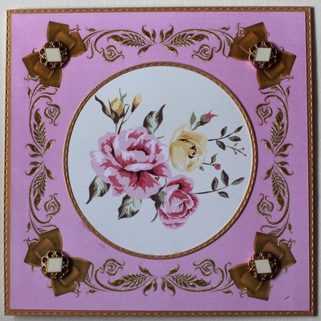4 sprays of Roses Embellishments for cards / scrapbook by Taina Kankare