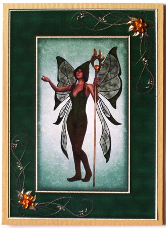 6 Butterfly Fairy Green Leaf Poser Tubes by Taina Kankare
