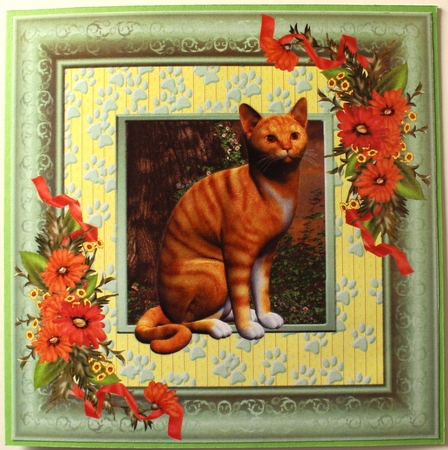Red Tabby Cat Poser Graphics by Taina Kankare