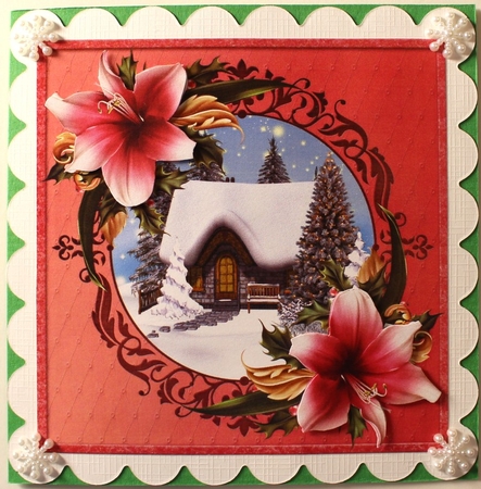 Christmas Colors 1 Round Frames 1 by Taina Kankare