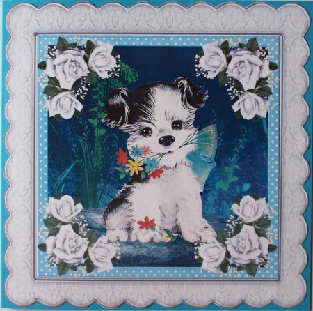 Pastel Polka Dot Slim Sqaure Frame set of 12 by Taina Kankare