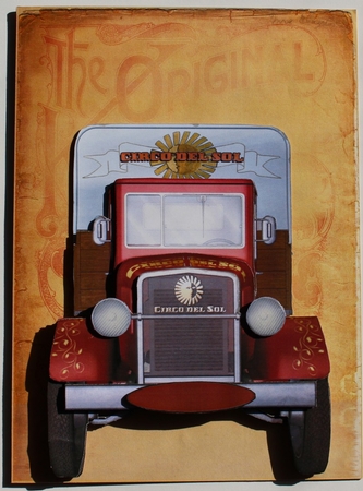 Old Red Truck Quick Shaped Card by Taina Kankare