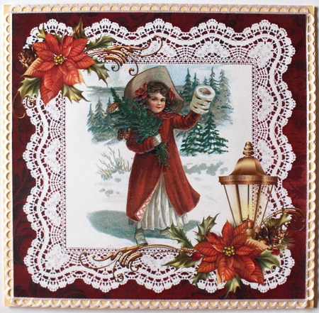 Lacey Edged Mat Square by Taina Kankare