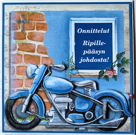 Classic Birthday Biker by Taina Kankare