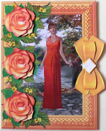 Rose Decoupage 11 by Taina Kankare
