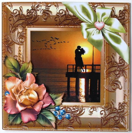 10 Metallic Floral Design Frames CU by Taina Kankare