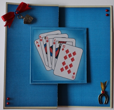 Playing Cards No-Hole Fold Back Card by Taina Kankare