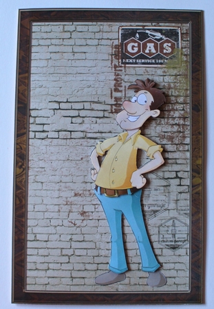X-Factor Dude Decoupage Sheet by Taina Kankare