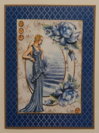 Shades of Blue Backgrounds & Card Fronts by Taina Kankare