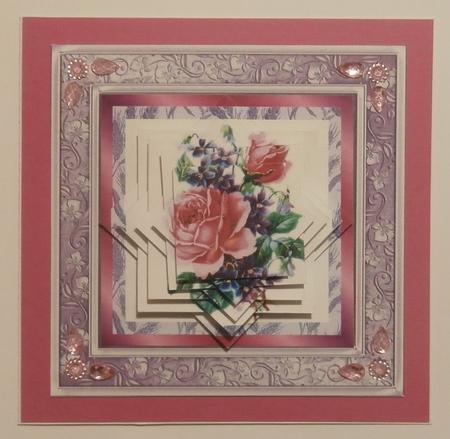 Roses and Violets Star Pyramid by Taina Kankare