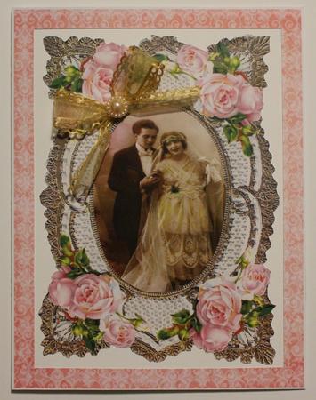 Pink Roses Aperture Card by Taina Kankare