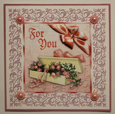 Pink Rose Buds for You-best of Both Worlds Square Card Front by Taina Kankare
