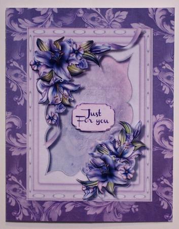 Beautiful Winter Lillies in a Kadare Frame  by Taina Kankare
