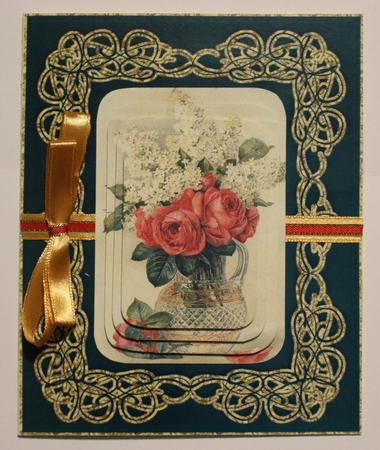 Rose Bouquet Matching Lace Gatefold Toppers by Taina Kankare