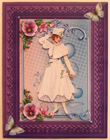 Art Deco Lady Garden Party Mini Kit by Taina Kankare