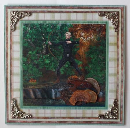 The Archer Topper with Decoupage by Taina Kankare