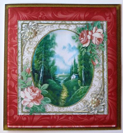 Lovely Valley Scene with Roses  by Taina Kankare