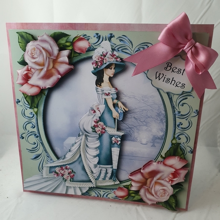 Victorian Beauty In Pink & Blue by Tamara-lee  Lopuszynski 