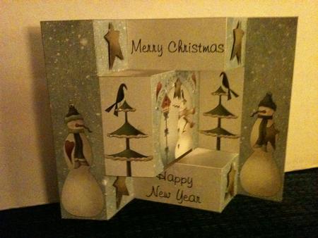 Snowman Tri Shutter Card Sheet by TANDARA SMITH