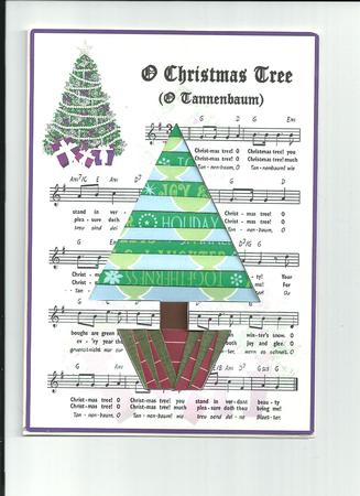 No-trace Christmas Tree Iris Folding Pattern by TANDARA SMITH