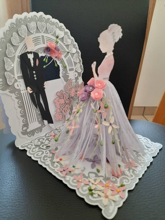3D Tea Light Bride Wedding Easel & Box, All file formats. Featured Gallery Photo
