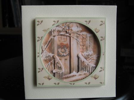 Vintage Christmas Door Tunnel Sheet by Tanya Gerhardt