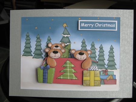 Putting Up the Trees Moveable Animated Decoupage by Tanya Gerhardt