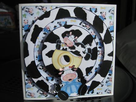 Cow Circle Penny Slider by Tanya Gerhardt