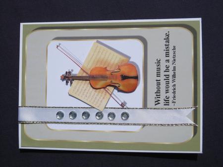 Music Card Front by Tanya Gerhardt