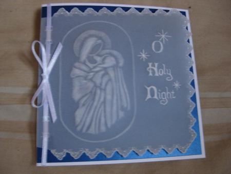 O Holy Night Parchment Christmas Card by Tanya Gerhardt