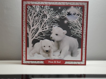 Fluffy bears christmas mini kit & decoupage by tara poore
