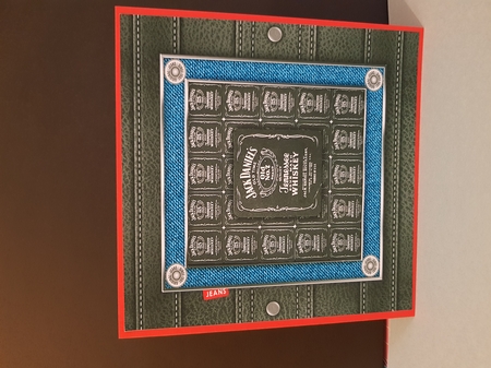 Fathers day leather and denim quick cards by tara poore