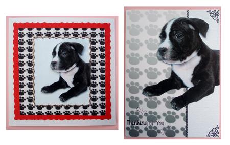 Puppy Card & Topper Sh0059 by Tasha Clark