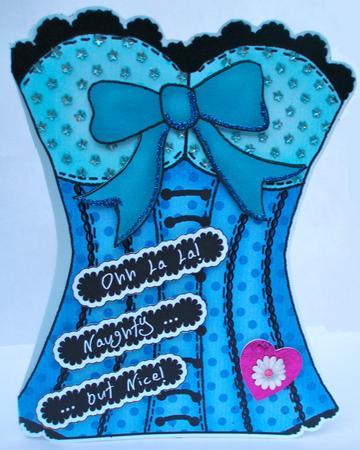 Ohh La La Shaped Card by Tasha Clark