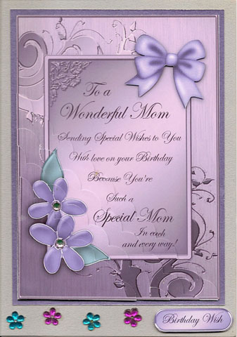 Metallic Birthday Greeting Quick Card Corner Side Stacker by Tasha Clark