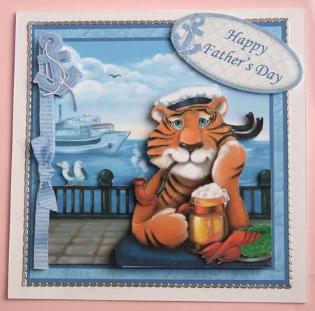 Nautical Scene Topper & Decoupage Father's Day by Tasha Clark