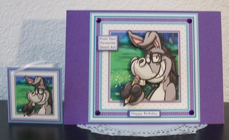 FAVOURITE SMART ASS 7.5 Decoupage Card Kit by Teddi Phillips