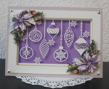 Christmas Faux Paper Cut - Baubles by Teddi Phillips