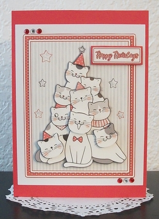 KITTY TREE DECOUPAGE TOPPER by Teddi Phillips
