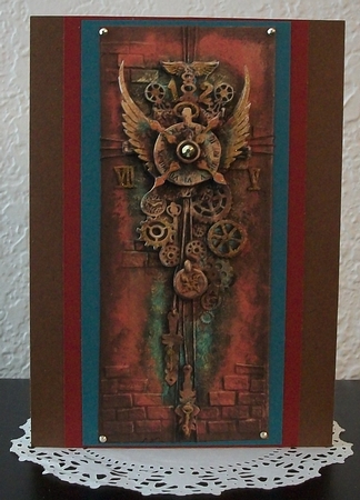 Time to Rust - Steampunk DL 3D card by Teddi Phillips