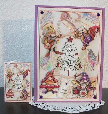 Rockin Around The Christmas Tree Mini Page Kit by Teddi Phillips