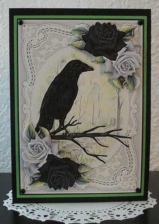 Lace and Roses Raven Mini Kit by Teddi Phillips