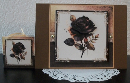 The Watercoloured Rose - Black by Teddi Phillips