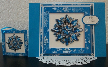 Mixed Blue Christmas 1 Multi Topper Kit by Teddi Phillips