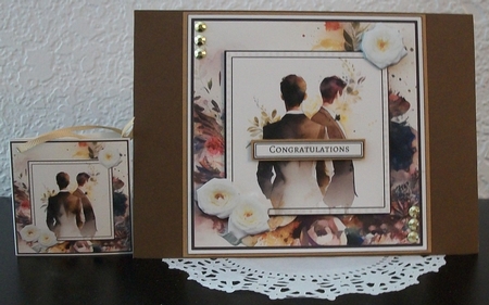 Mr & Mr Wedding Card Mini Kit by Teddi Phillips