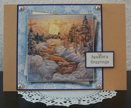 Quilted Winter Landscapes 1 Multi Topper Kit by Teddi Phillips