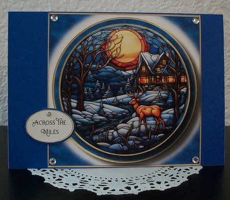Mixed Christmas Circle Stained Glass 2 Multi Topper Kit by Teddi Phillips