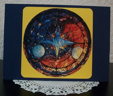 Celestial Christmas Card Topper by Teddi Phillips