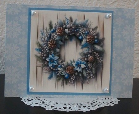 Blue Christmas Backgrounds by Teddi Phillips